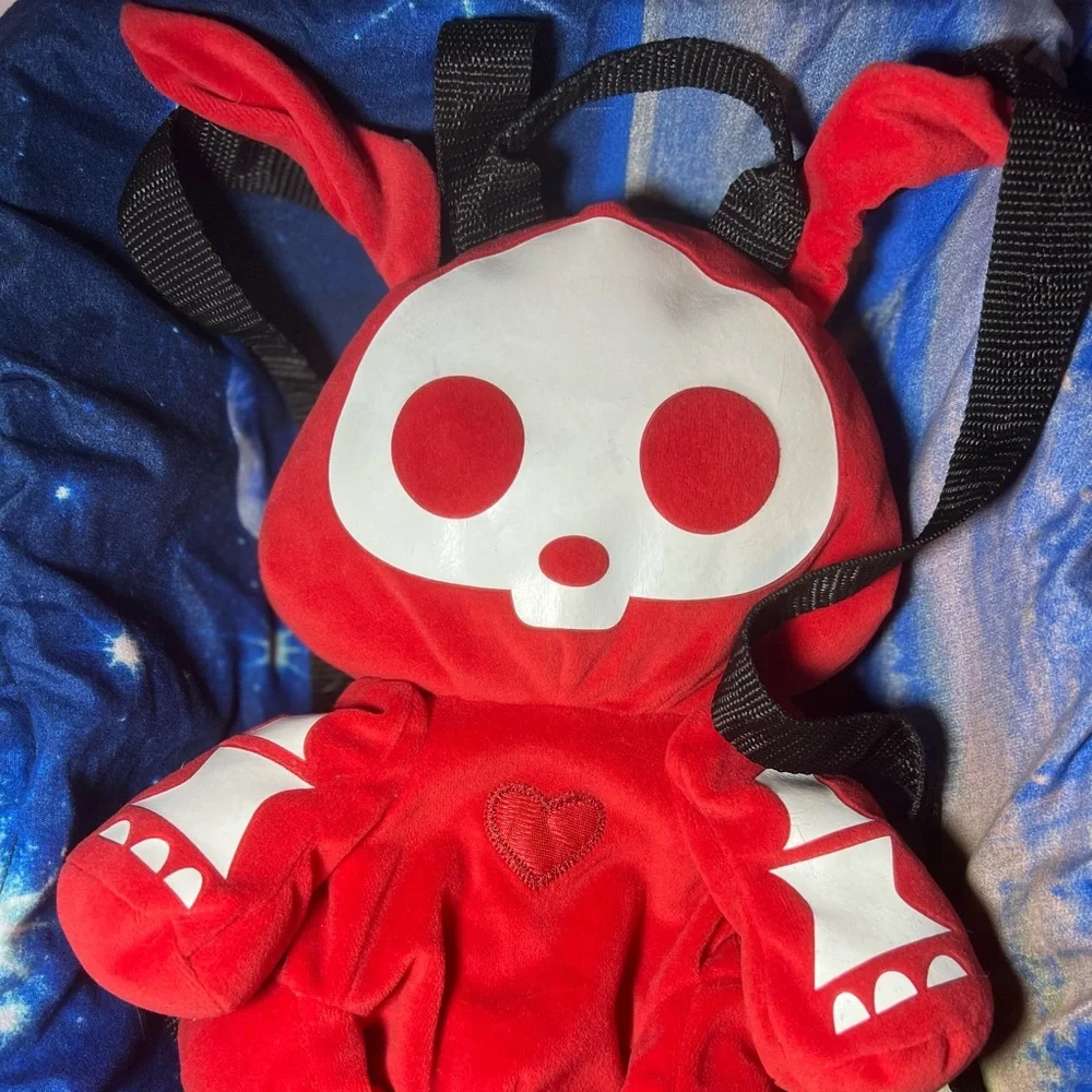 Red Dax Skelanimals Backpack RARE - Picture 1 of 16